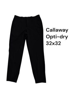 Callaway Men's Golf Pants Swing Tech Opti-Dri Black 32x32